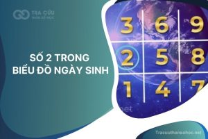 Số 2 trong biểu đồ ngày sinh thần số học nói lên điều gì?