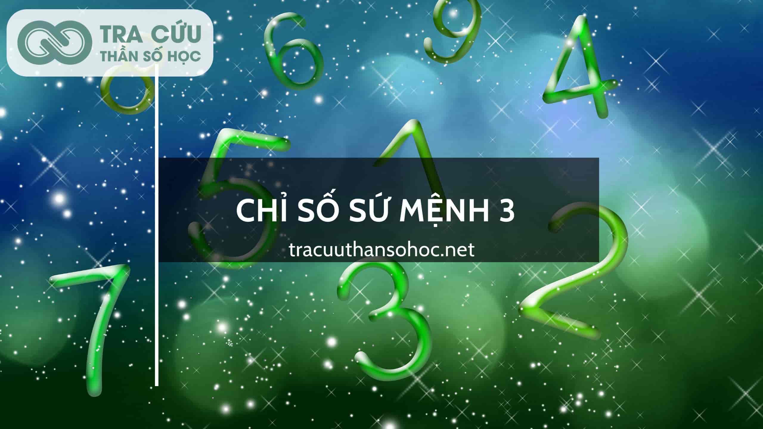 Chỉ số sứ mệnh 3 - Lạc quan, nhiệt huyết và sáng tạo